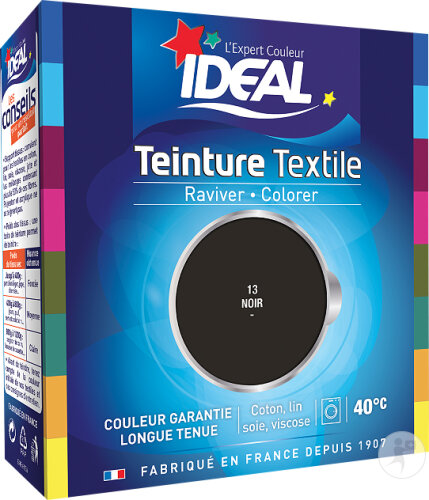 Ideal Maxi Teinture Textile 13 Noir 75ml + 100g