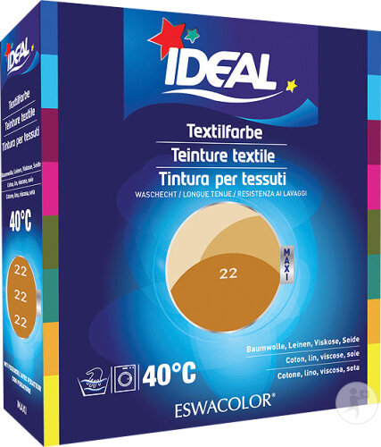 Ideal Maxi Teinture Textile 22 Or 75ml + 100g