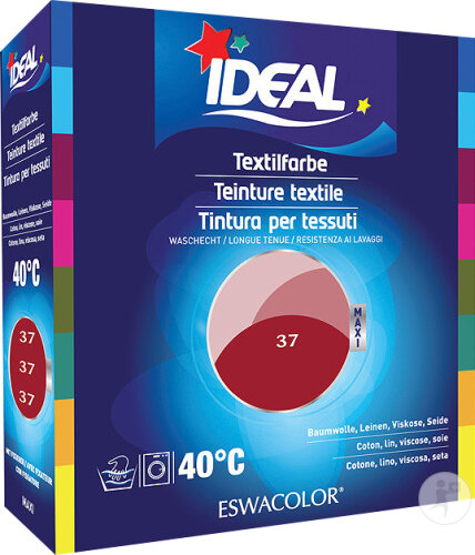 Ideal Maxi Teinture Textile 37 Rouge Mode 75ml + 100g