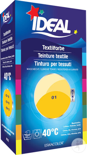Ideal Mini Teinture Textile 01 Jaune 40ml + 50g