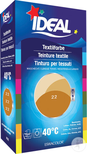 Ideal Mini Teinture Textile 22 Or 40ml + 50g