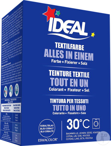 Ideal Teinture Textile Tout-En-Un Bleu Cobalt 230g