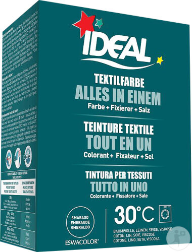 Ideal Teinture Textile Tout-En-Un Émeraude 230g