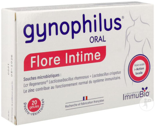 Immubio Gynophilus Oral Flore Intime 20 Capsules