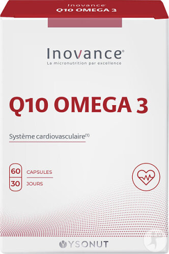 Inovance Q10 Omega 3 Système Cardiovasculaire 60 Capsules
