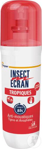 Insect Ecran Anti-Moustiques Tropiques Spray Répulsif Peau 75ml