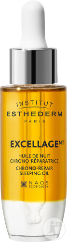 Institut Esthederm Excellage Huile De Nuit Chrono-Réparatrice Flacon Compte-Gouttes 30ml