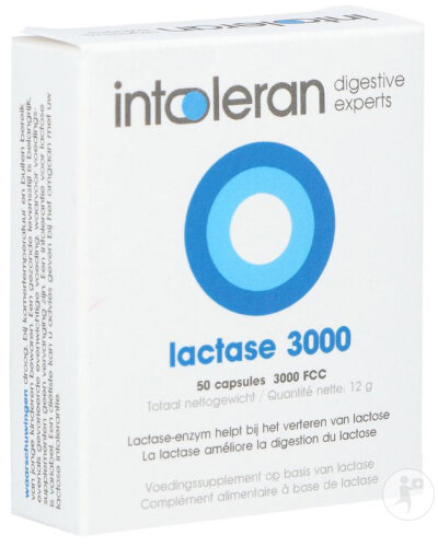 Intoleran Lactase 3000 Fcc 50 Capsules