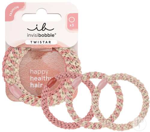 Invisibobble Twistar Blush Braids Élastiques Cheveux 3 Pièces