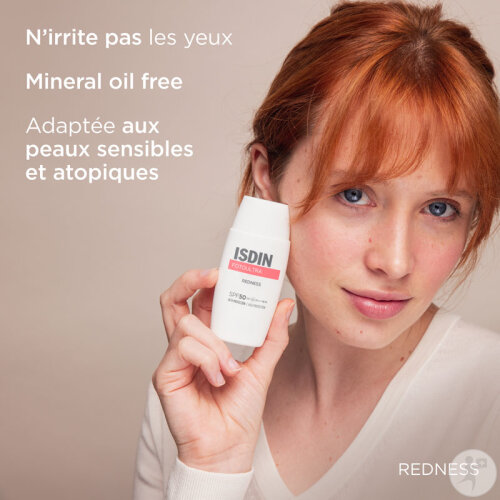Isdin Fotoprotector Fotoultra Redness Crème Solaire Visage IP50 Flacon 50ml-5