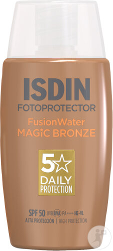 Isdin Fotoprotector Fusion Water Color Crème Solaire Teintée Bronze IP50 Flacon 50ml