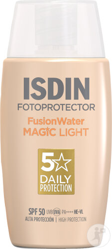 Isdin Fotoprotector Fusion Water Color Crème Solaire Teintée Light IP50 Flacon 50ml
