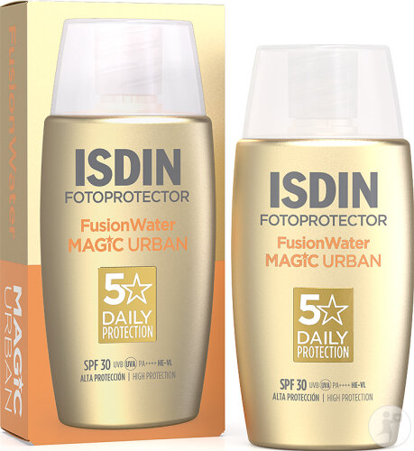 Isdin Fotoprotector FusionWater Urban IP30 Protection En Phase Aqueuse Environnements Urbains 50ml