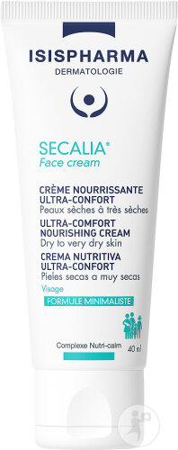 Isispharma Secalia Face Cream Crème Nourrissante Ultra-Confort Peaux Sèches À Très Sèches Tube 40ml