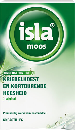 Isla Moos Pour La Toux Sèche Et Enrouement À Court Terme 60 Pastilles