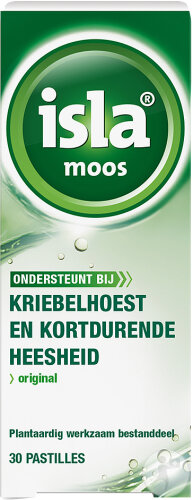 Isla Moos Pour La Toux Sèche Et Enrouement À Court Terme 30 Pastilles