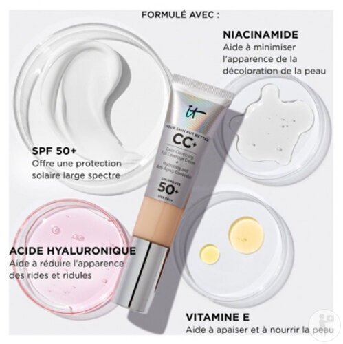 IT Cosmetics Your Skin But Better CC+ Crème Correctrice Et Anti-Âge ...