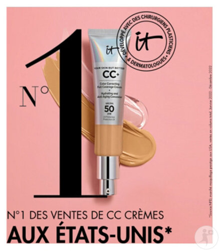 IT Cosmetics Your Skin But Better CC+ Crème Correctrice Et Anti-Âge ...