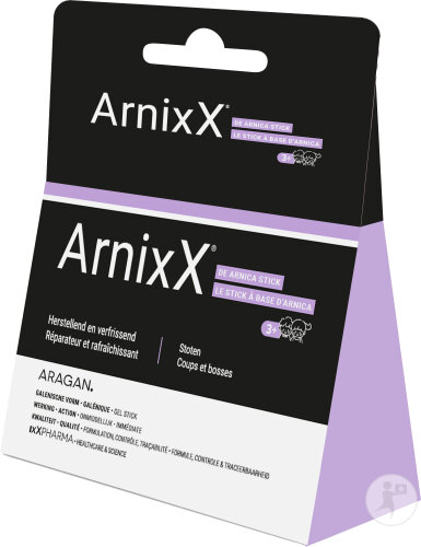 ixX Pharma ArnixX Stick Arnica & Harpagophytum Apaisant & Rafraîchissant Coups Chutes & Bosses 18g