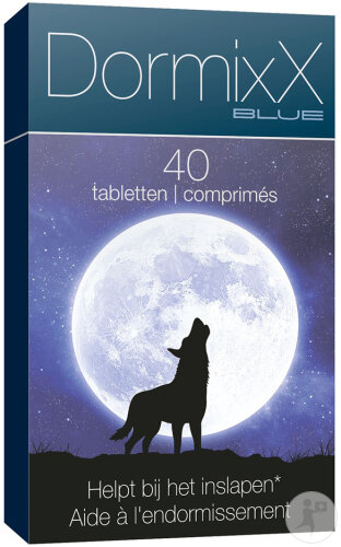 ixX Pharma DormixX Blue Sommeil & Relaxation Mélatonine Valériane 40 Comprimés