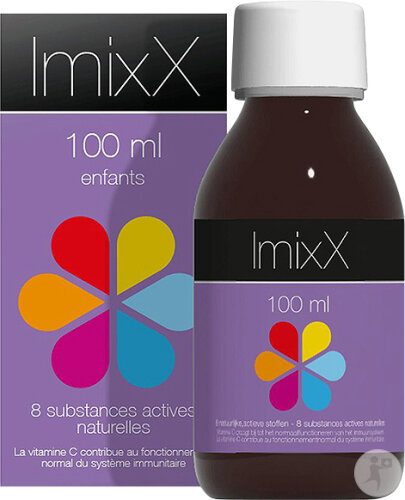 ixX Pharma ImixX Sirop Défenses Immunitaires Enfants Imunoglukan Zinc & Vitamine C 100ml