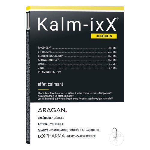 ixX Pharma Kalm-ixX Stress & Sérénité Rhodiola Ashwagandha 30 Gélules-2