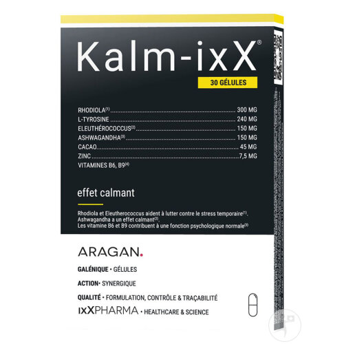ixX Pharma Kalm-ixX Stress & Sérénité Rhodiola Ashwagandha 30 Gélules-3