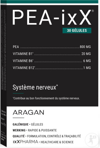 ixX Pharma PEA-ixX Système Nerveux PEA & Vitamines B Actives 30 Gélules