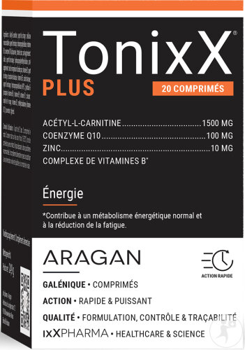 ixX Pharma Tonixx Plus Complément Alimentaire 20 Comprimés