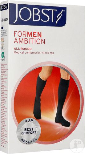 Jobst For Men Ambition All-Around Classe 1 AD Long Black Ii 1 Pièce