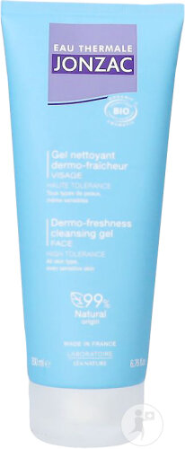 Jonzac Gel Nettoyant Dermo-Fraîcheur Visage Bio 200ml
