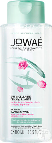 Jowaé Eau Micellaire Démaquillante À La Pivoine Impériale Visage Et Yeux Flacon 400ml