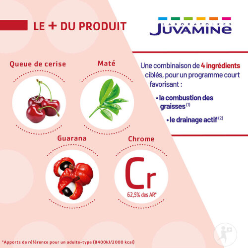 Juvamine Brûle Graisse Élimination Arôme Ananas 14 Sticks-3