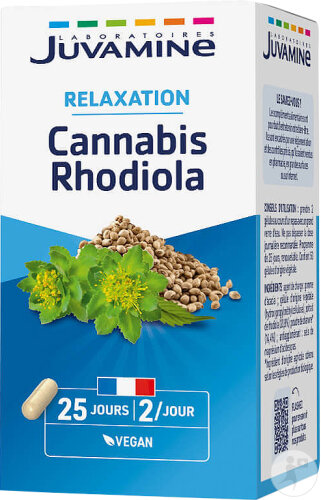 Juvamine Cannabis Rhodiola Relaxation 30 Gélules