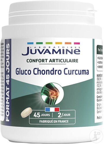 Juvamine Curcuma Chondroïtine Glucosamine Formule Complète Format Cure Longue 90 Comprimés