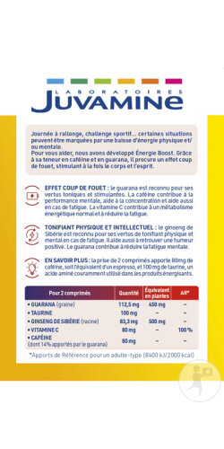 Juvamine Énergie Boost 30 Comprimés-2