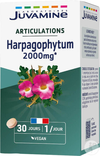 Juvamine Équilibre Harpagophytum 2000mg Articulations Formule Concentrée 30 Comprimés