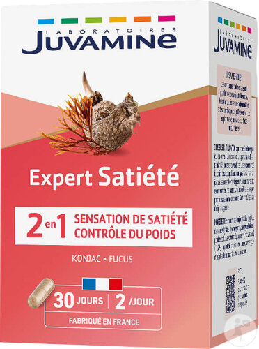 Juvamine Expert Satiété 2en1 Sensation De Satiété/Contrôle Du Poids 60 Gélules