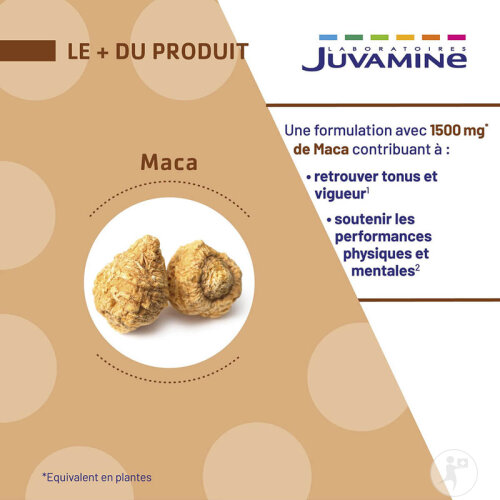 Juvamine Maca 1500mg Vigueur Sexuelle 30 Comprimés-4