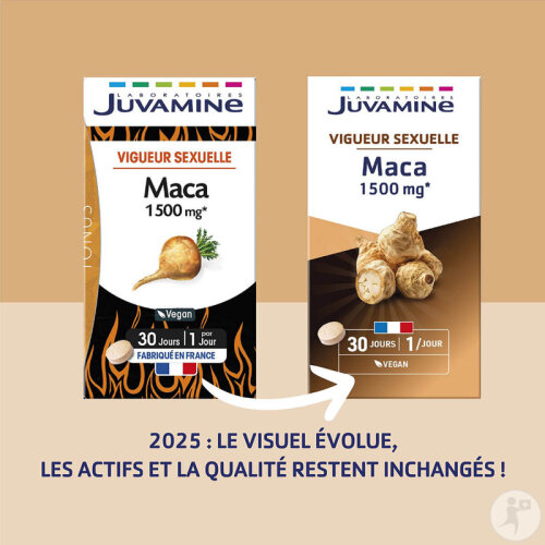 Juvamine Maca 1500mg Vigueur Sexuelle 30 Comprimés-5
