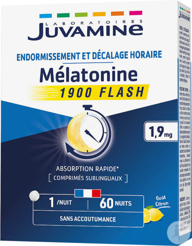 Juvamine Mélatonine Flash Endormissement Rapide 60 Comprimés Orodispersibles