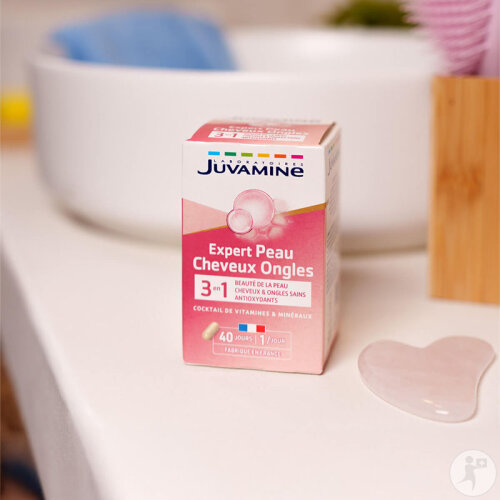 Juvamine Peau Cheveux Ongles Force Et Beauté Cocktail De Vitamines Et Minéraux 40 Gélules-2