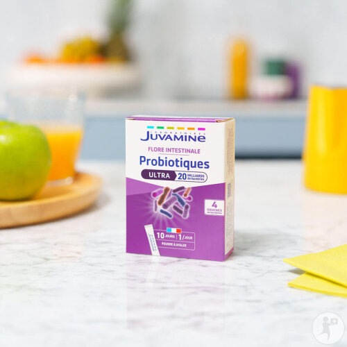 Juvamine Probiotiques Ultra Flore Intestinale 10 Sticks Poudre À Avaler-2