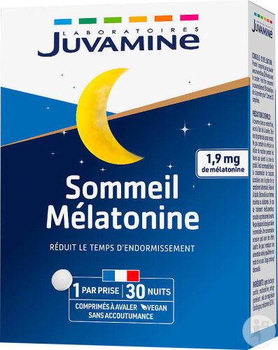 Juvamine Sommeil Mélatonine 30 Comprimés À Avaler