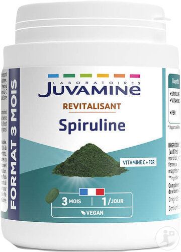Juvamine Spiruline Revitalisant Format Cure Longue 90 Comprimés