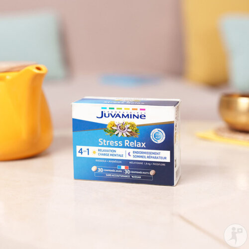 Juvamine Stress Relax Jour/Nuit Relaxation Et Endormissement 60 Comprimés-2