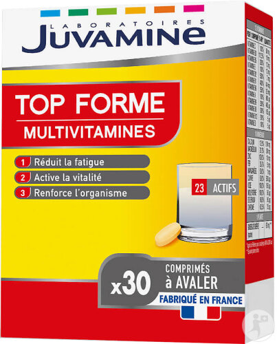 Juvamine Top Forme Multivitamines 23 Actifs 30 Comprimés À Avaler