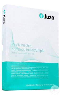 Juzo Bas Thérapeutiques À Compression Soft 2002ad3 Court Ouvert Amande 1 Pièce