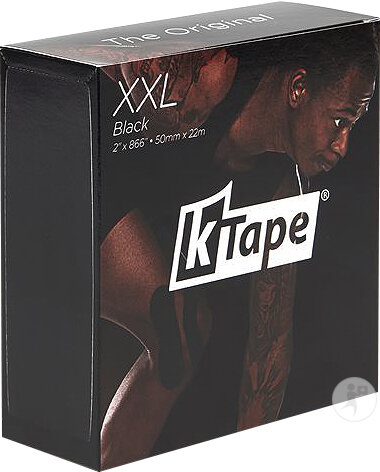 K-Tape XXL Bande Taping 5cm x 22m Noir 1 Rouleau