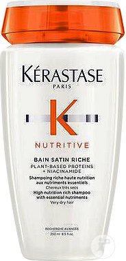Kérastase Nutritive Bain Satin Riche Shampoing Cheveux Très Secs Flacon 250ml
